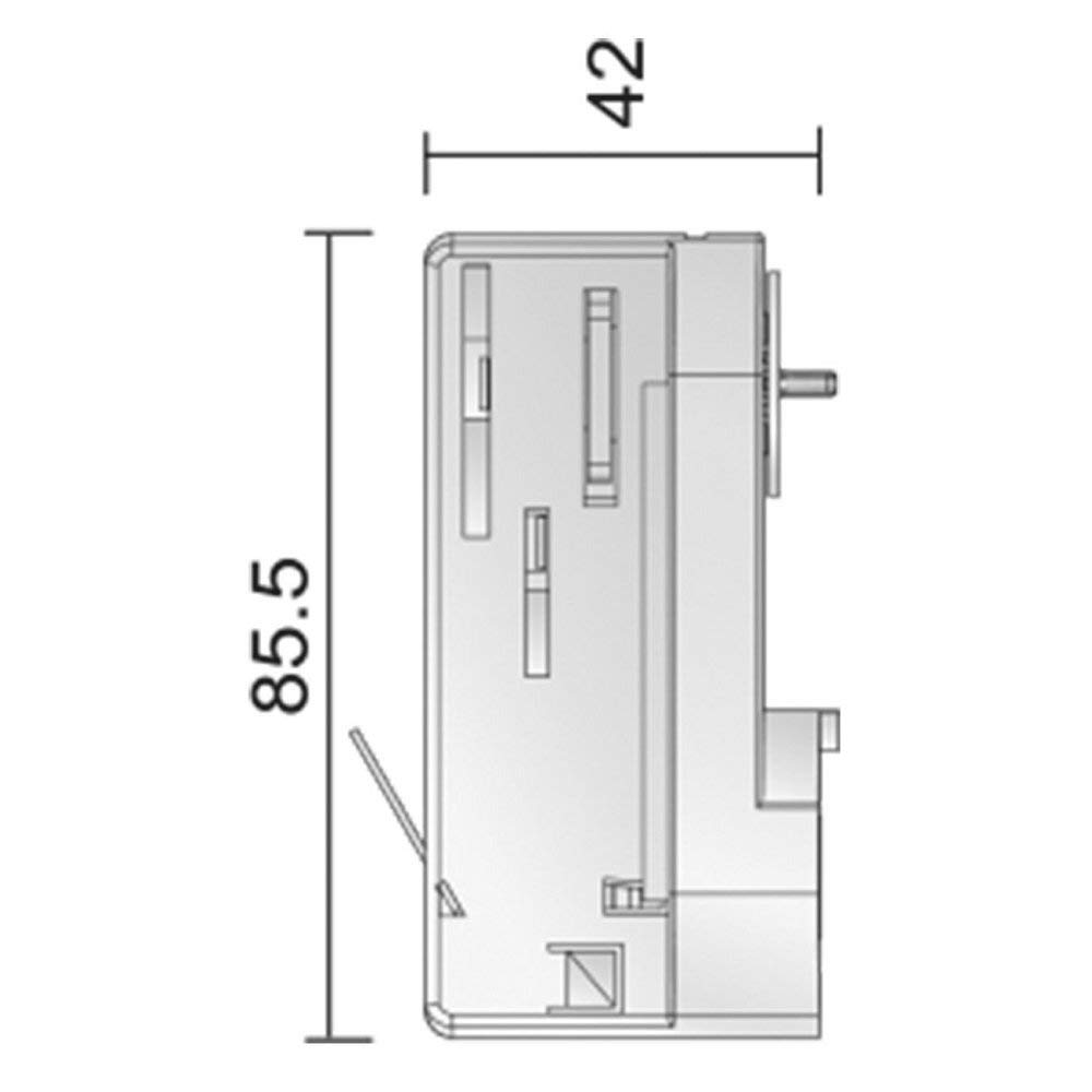 deko-light-d-line-3-phasen-adapter-f-r-leuchtenmontage-10a-grau image 2