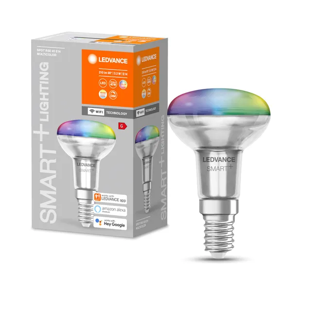 ledvance-e14-led-wifi-r50-spotlampe-rgbw-dimmbar-3-3w image 1