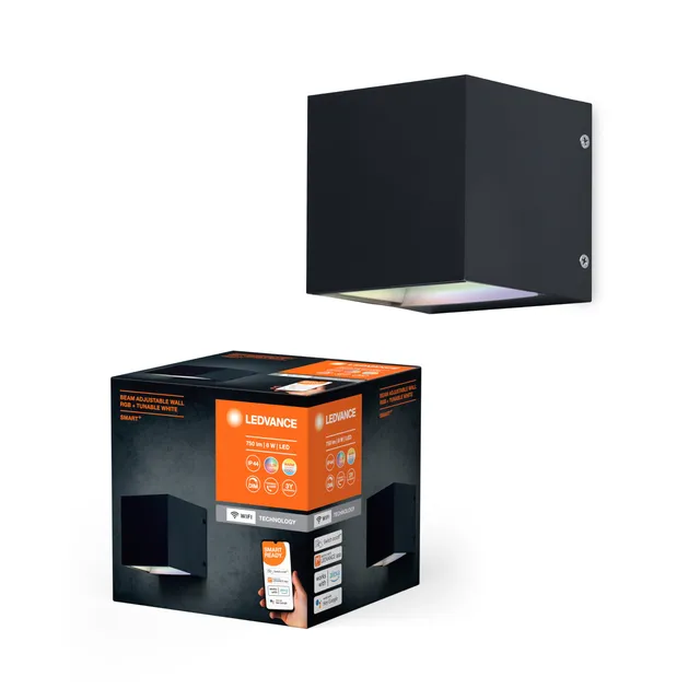 ledvance-smart-outdoor-wifi-wandleuchte-beam-8w-750lm-rgbw-grau image 1