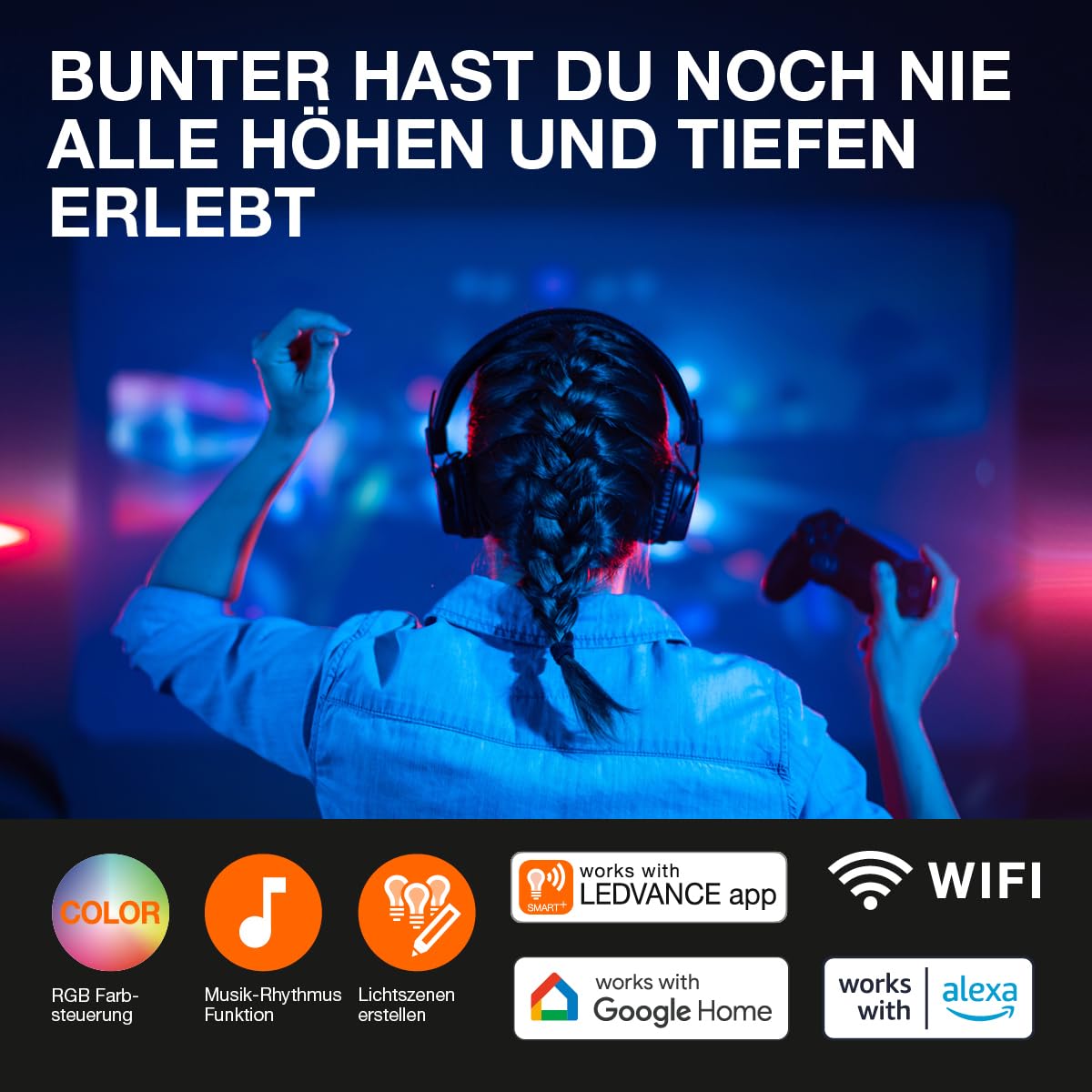 ledvance-smart-flex-multicolor-led-lichtband-erweiterung-1m-wifi-rgbw image 2