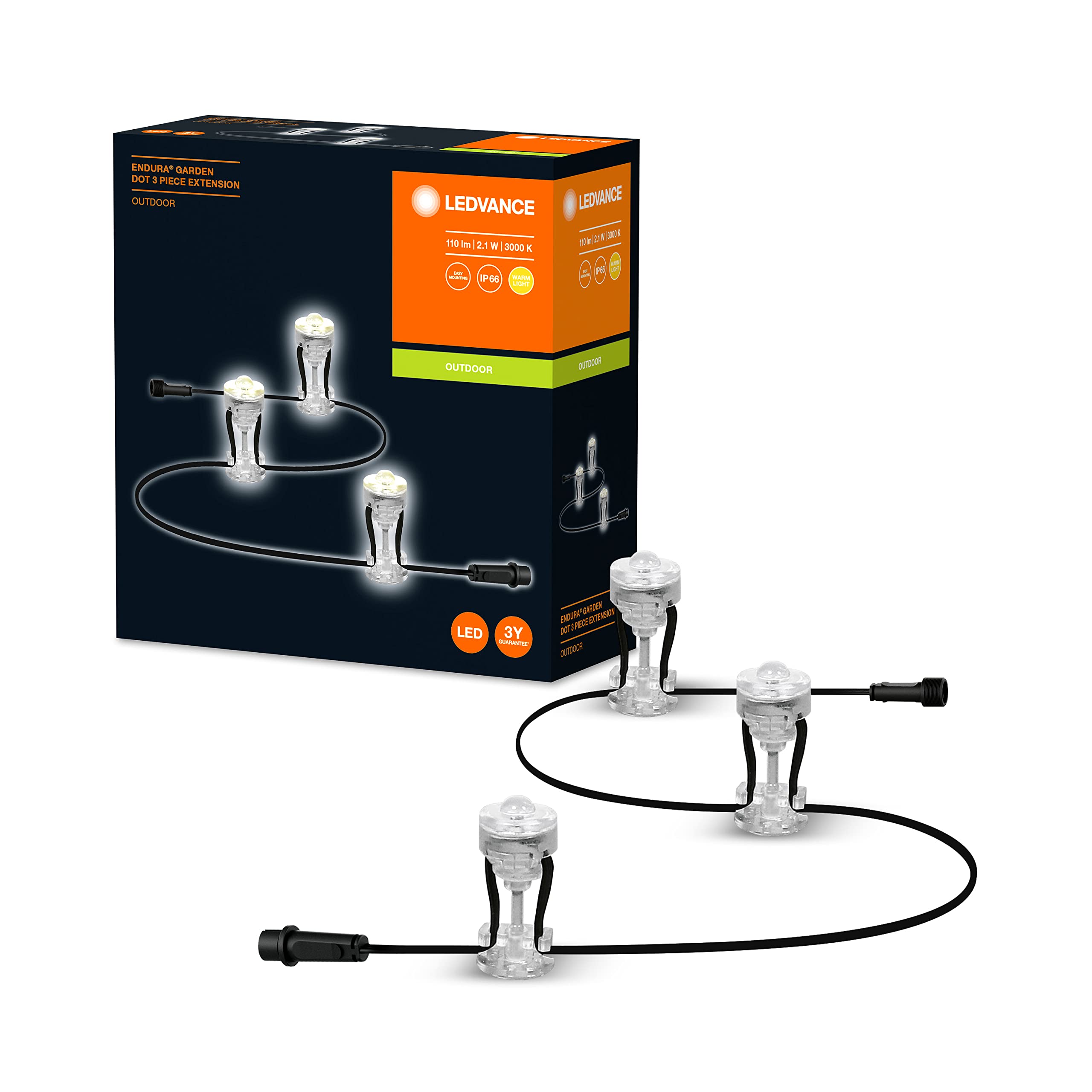 ledvance-endura-garden-dot-ext-3p-erweiterung-3x-led-dots-3000k image 6