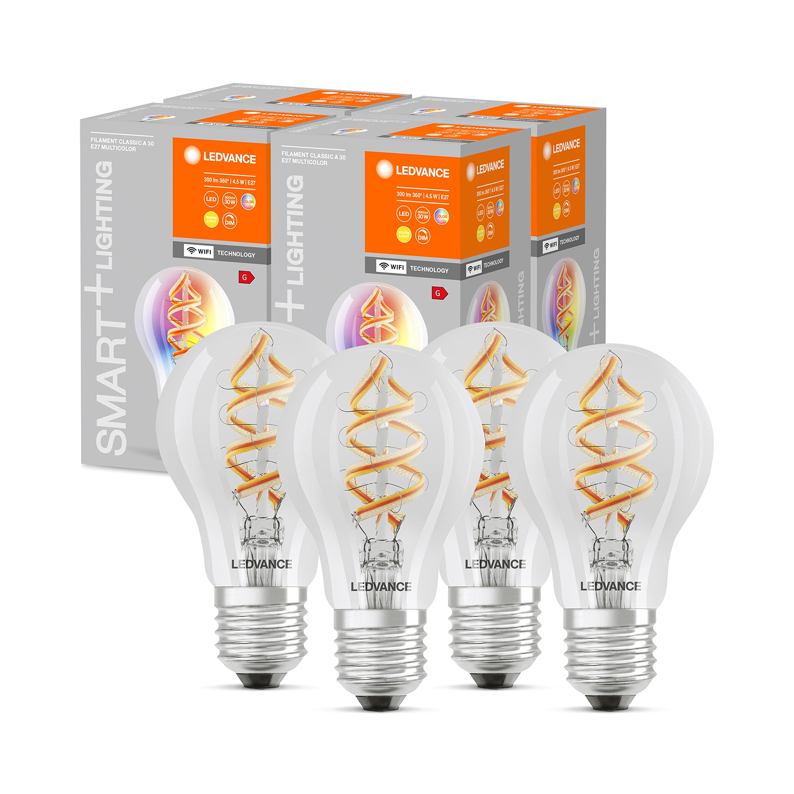 ledvance-smart-wifi-e27-led-lampe-classic-a-4-8w-rgbw-dimmbar image 5