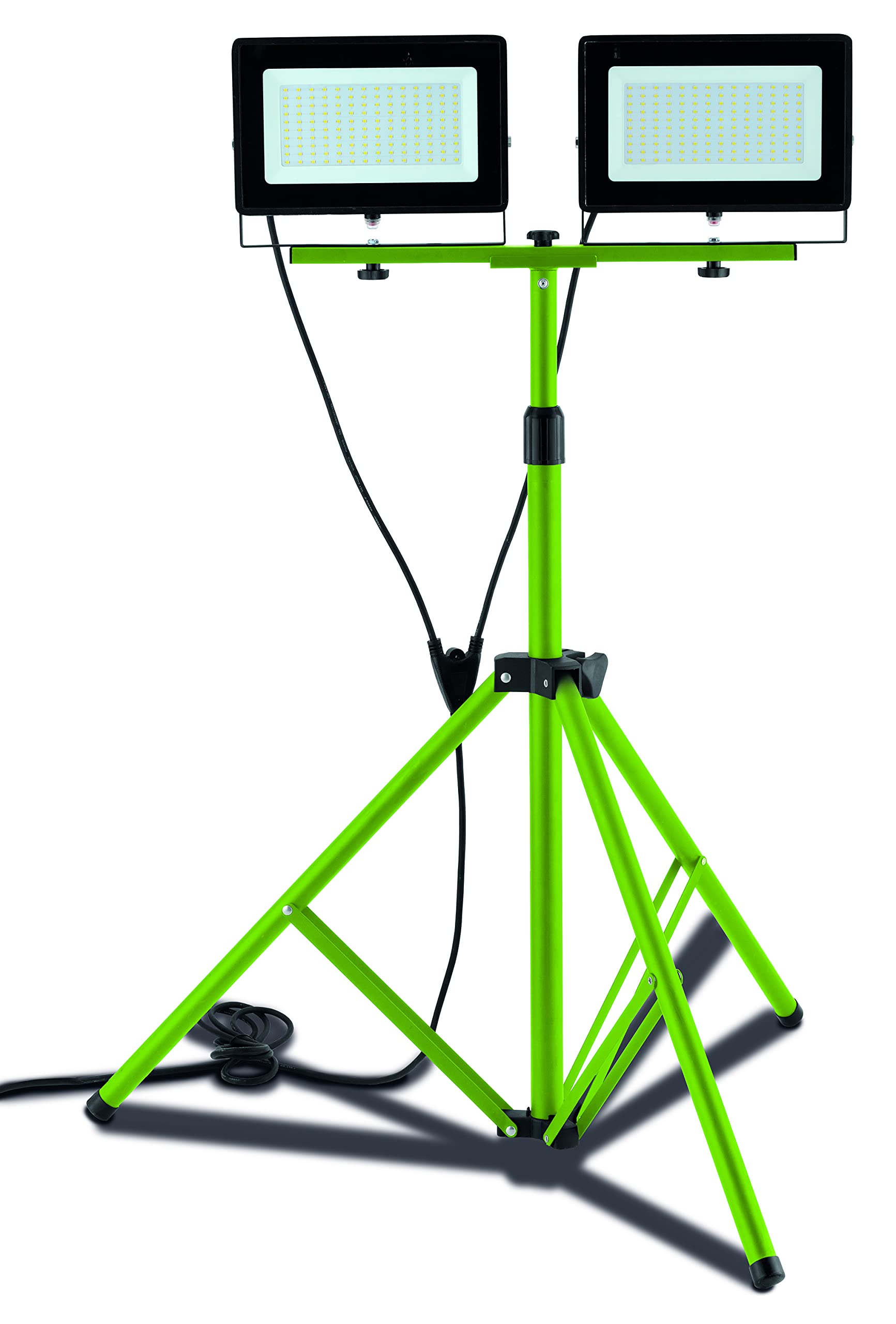 luceco-slimline-led-baustrahler-2x-75w-mit-stativ-ip65-gr-n image 3
