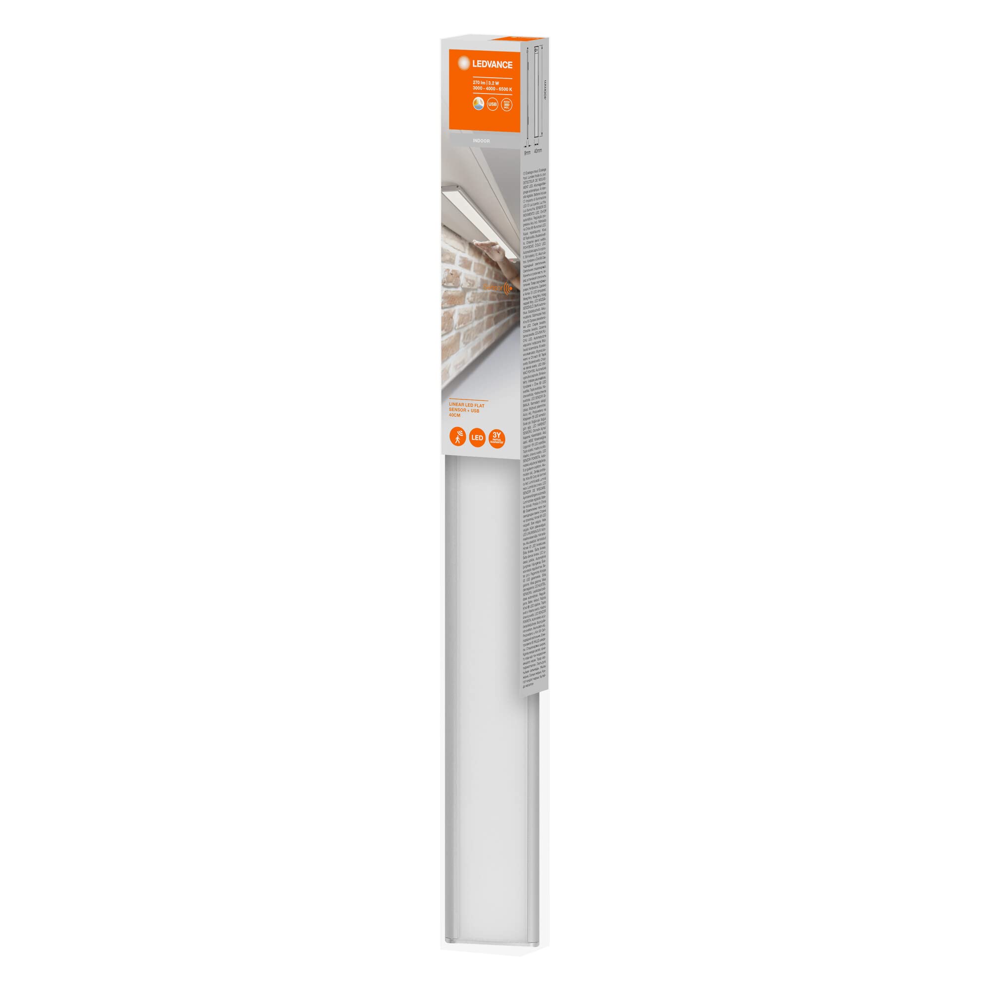 ledvance-linear-flat-led-unterschrankleuchte-40cm-3-2w-270lm-akku-pir-sensor image 4