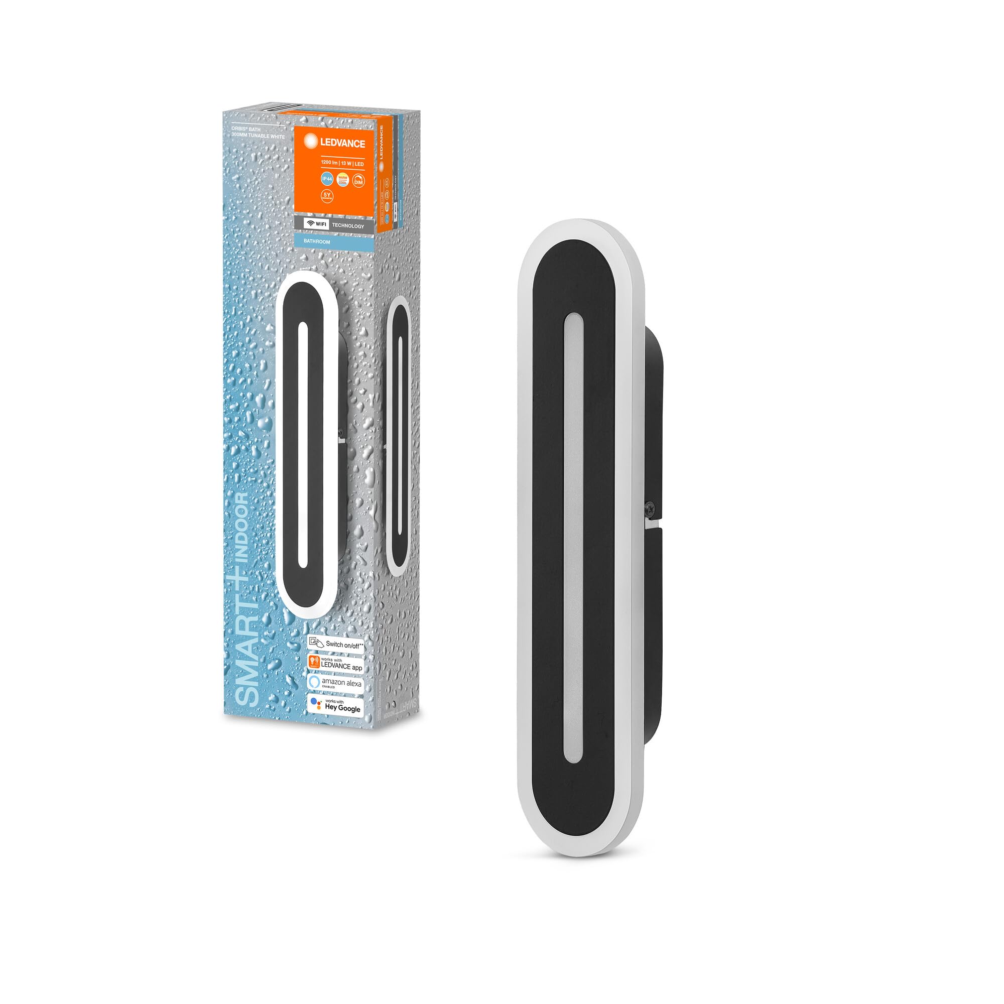 ledvance-smart-orbis-bath-led-badezimmerleuchte-schwarz-1200lm-ip44-wifi-dimmbar image 1